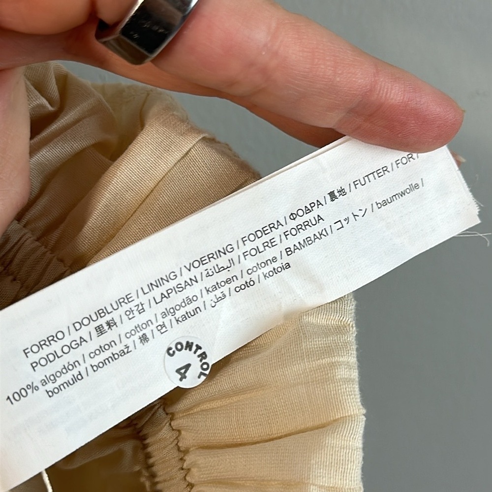 Zara Combination Strap Balloon Top Size S - Picture 8 of 9